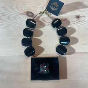 Elva Fields Vintage Compact Statement Necklace